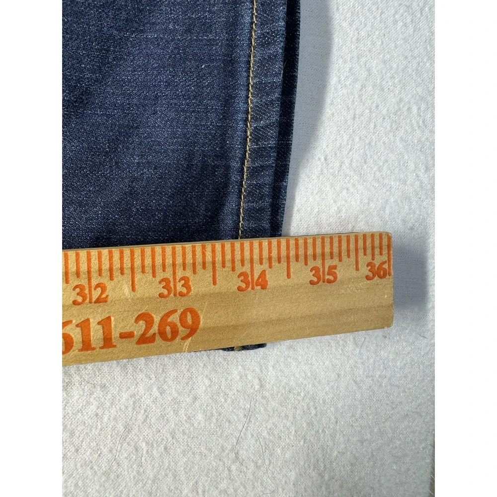 True Religion Ricky Relaxed Straight Jeans Mens 38*34 dark wash flap pockets